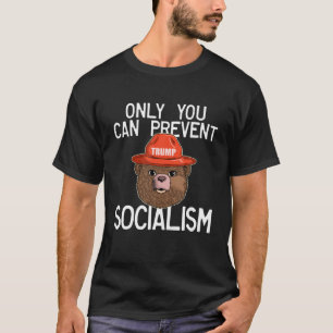Socialism Trump 2024アンチSocを防止できる Tシャツ