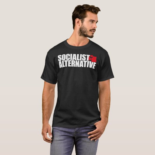 Socialist Alternative Logo (White Text) Classic T- Tシャツ (正面フル)