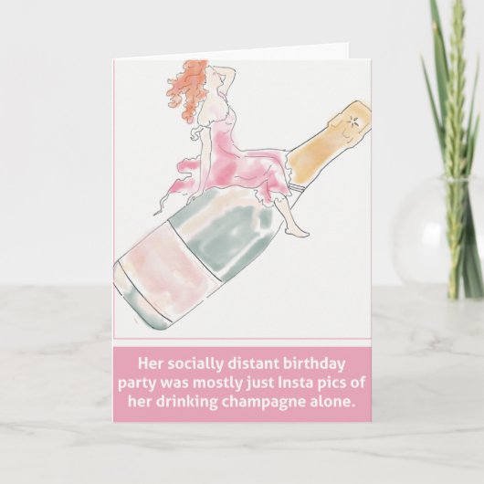 Socially Distant Self Isolating誕生日カード。 カード (正面)