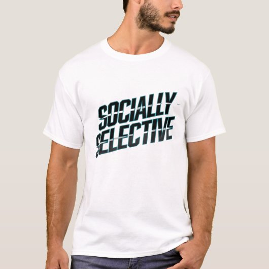 Socially Selective - Introvert Vibes Apparel Tシャツ (正面)