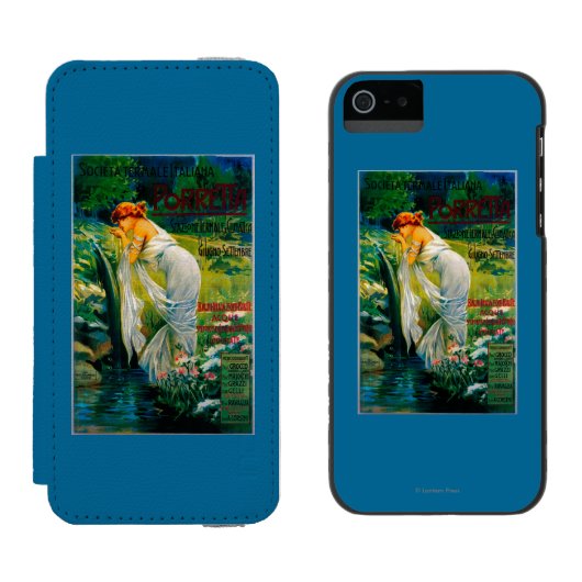 Societa Termale ItalianaのヴィンテージPosterEurope Incipio iPhoneウォレットケース (並び)