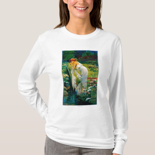 Societa Termale ItalianaのヴィンテージPosterEurope Tシャツ (正面)