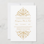 Société or Invitation fête de Noël 招待状 (正面)