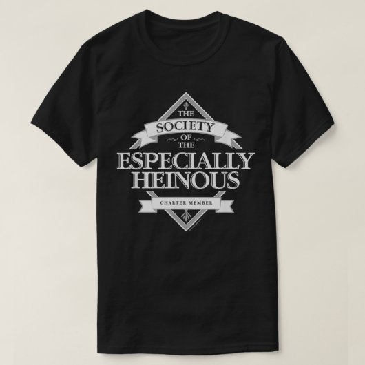 Society of The Especially Heinous funny criminal Tシャツ (デザイン正面)