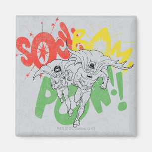 SOCK BAM POWバットマンとロビン マグネット
