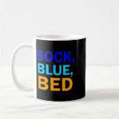 Sock Blue Bed _ Awesome Sock Blue Bed コーヒーマグカップ (左)