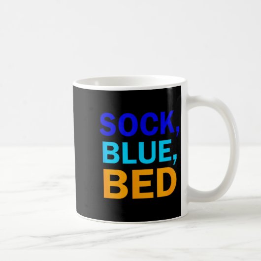 Sock Blue Bed _ Awesome Sock Blue Bed コーヒーマグカップ (右)