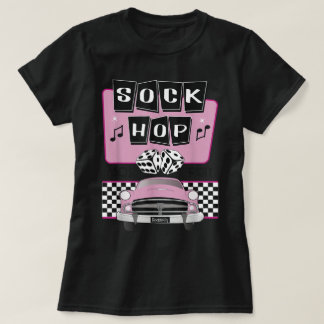 Sock Hop 1950s Rockabilly Party Design Tシャツ