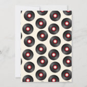 Sock Hop 50のダイナージュケボックス&レコード誕生日 招待状 (裏面)