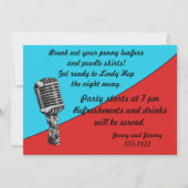 Sock Hop 50のパーティの招待状 招待状 (裏面)