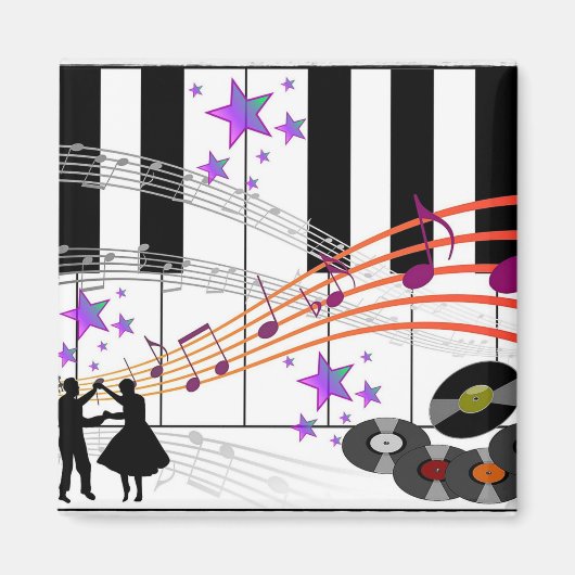 Sock Hop Nostalgia...50年代を思い出す マグネット (正面)