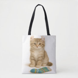Sock It to Me - American Curl Kitten Edition トートバッグ