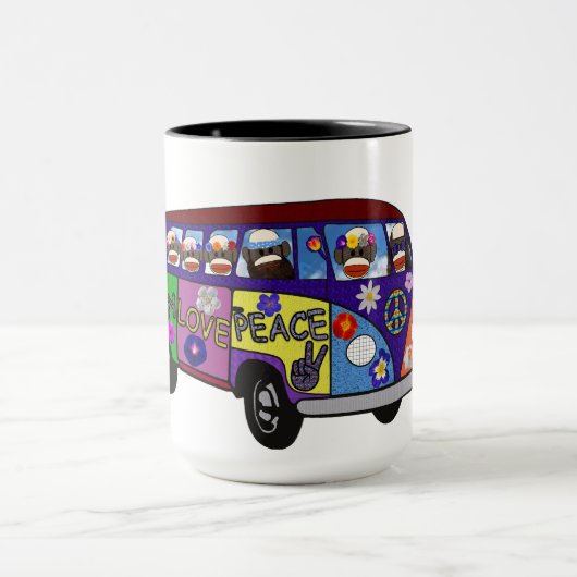 Sock Money Peace Bus Mug マグカップ (中央)