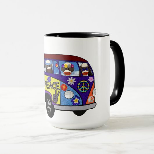 Sock Money Peace Bus Mug マグカップ (正面右)