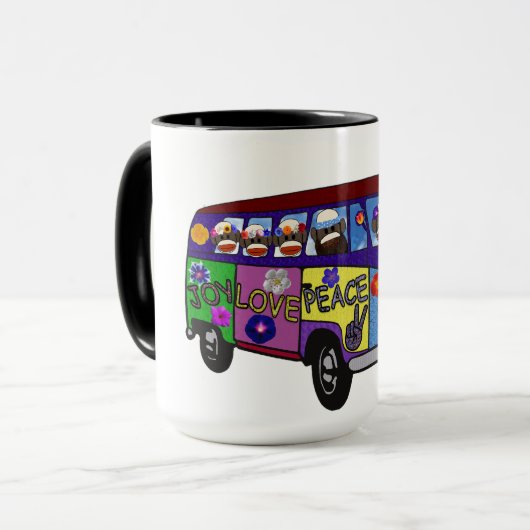 Sock Money Peace Bus Mug マグカップ (正面左)
