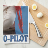 Sock Monkeyは私の共同パイロット キッチンタオル (四つ折り)