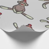 Sock Monkeyアクション ラッピングペーパー (角)