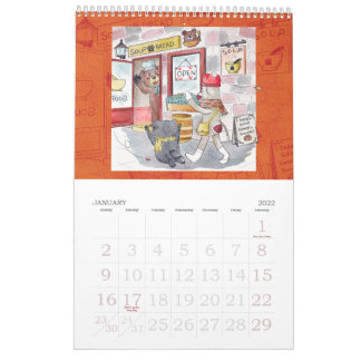 Sock monkey and his friends calendar 2022 カレンダー