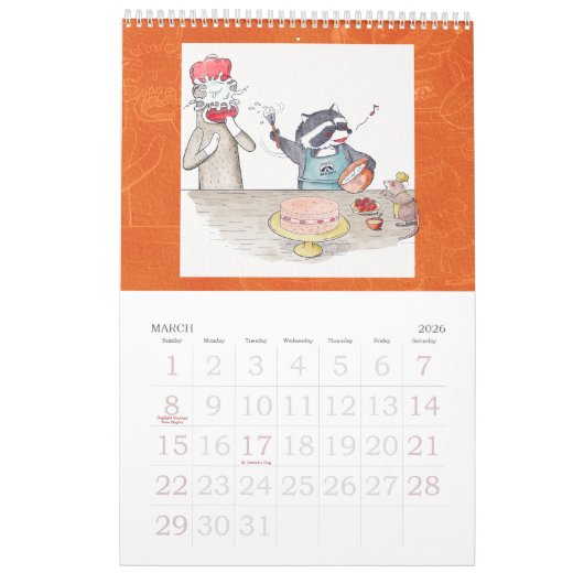 Sock monkey and his friends calendar 2022 カレンダー (3月 2026)