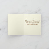 Sock Monkey - Appleクリスマスカード 招待状 (内部)