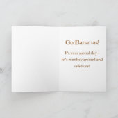 Sock Monkey - Chic Monkey 招待状 (内部)