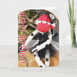 Sock Monkey - Chic Monkey 招待状