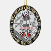 Sock Monkey Domino master セラミックオーナメント (右)