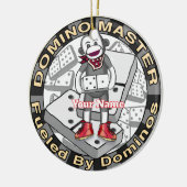 Sock Monkey Domino master セラミックオーナメント (左)