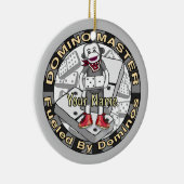 Sock Monkey Domino Master ornament セラミックオーナメント (右)