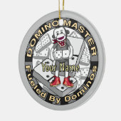 Sock Monkey Domino Master ornament セラミックオーナメント (左)