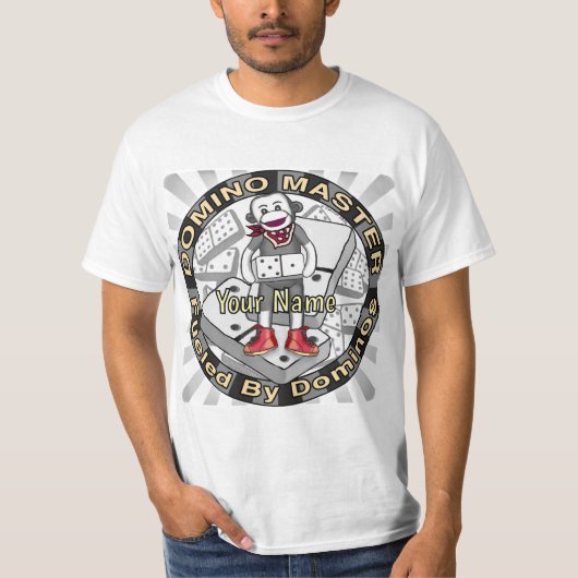 Sock Monkey Domino Master Tシャツ (正面)