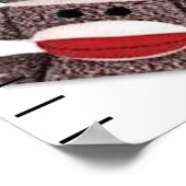 Sock Monkey Grow Chart ポスター (角)