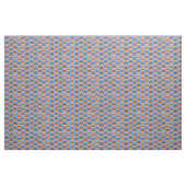 Sock Monkey Heads with caps on Blue Fabric ファブリック (ファットクウォーター)