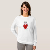 Sock Monkey I love看護Tシャツ&ギフト Tシャツ (正面フル)