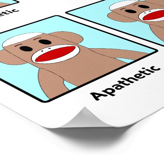 Sock Monkey Moodsポスター ポスター (角)