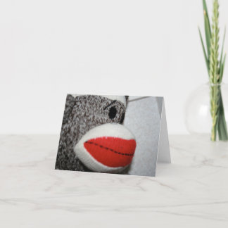 Sock Monkey Notecard カード