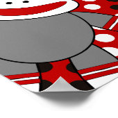 Sock Monkey Nursery Wall Art ポスター (角)