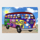 Sock Monkey Peace Bus ウィンドウサイン (シート)