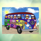 Sock Monkey Peace Bus ウィンドウサイン (シート3)