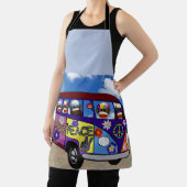 Sock Monkey Peace Bus  エプロン (インサイチュ)