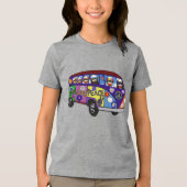 Sock Monkey Peace Bus  トライブレンドＴシャツ (正面)