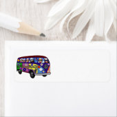 Sock Monkey Peace Bus  ラベル (インサイチュ)