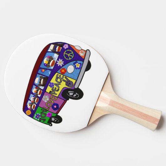 Sock Monkey Peace Bus  卓球ラケット (横)