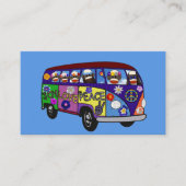 Sock Monkey Peace Bus Business Card 名刺 (正面)