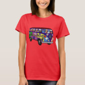 Sock Monkey Peace Bus  Tシャツ (正面)