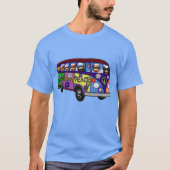 Sock Monkey Peace Bus  Tシャツ (正面)