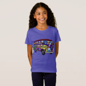 Sock Monkey Peace Bus  Tシャツ (正面フル)