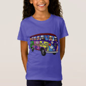 Sock Monkey Peace Bus  Tシャツ (正面)