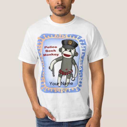 Sock Monkey Police Tシャツ (正面)
