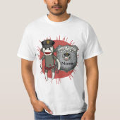 Sock Monkey Police Tシャツ (正面)